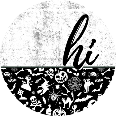 Halloween Door Hanger Dco-01625-Dh 18’ Round Wood